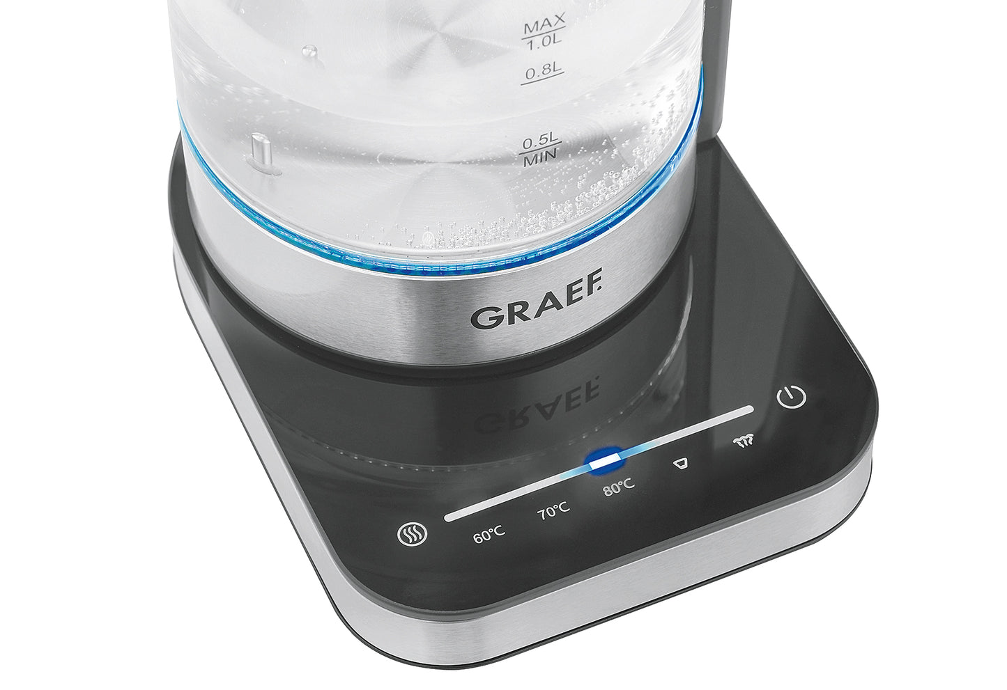Wasserkocher WK 350 EU 1l 2200Watt mit Teesieb Glas