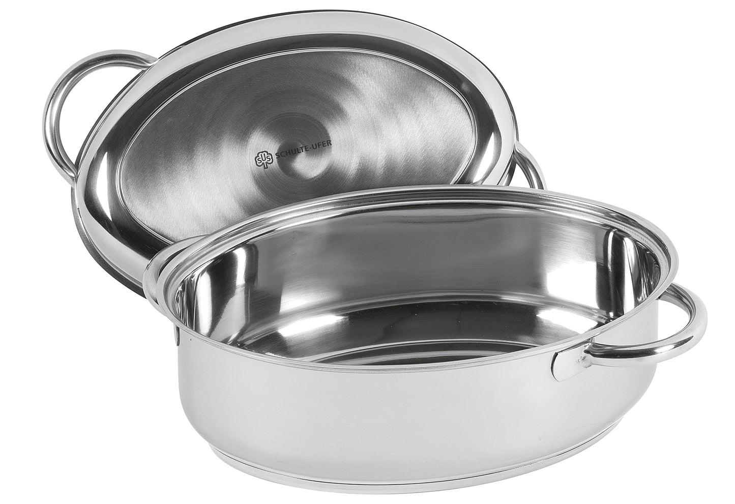 Multibräter oval 6,5 l Ø34cm Edelstahl