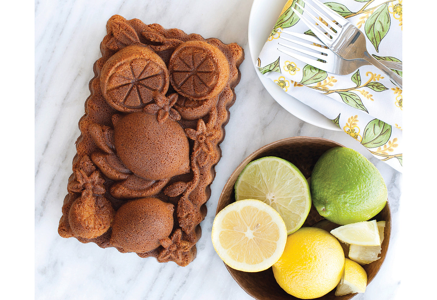 Backform 22x15cm Citrus Blossom Loaf Pan