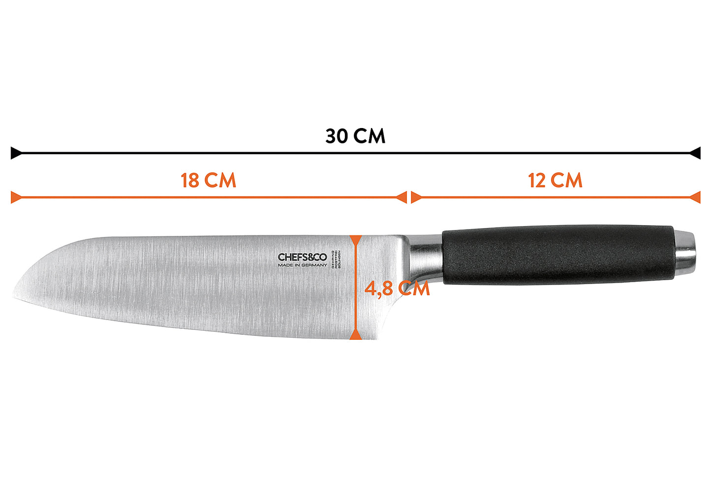 Santokumesser 18cm Profi Line