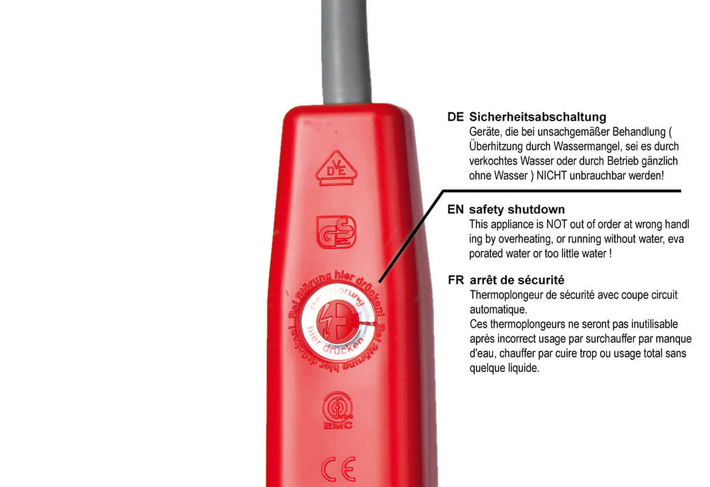 Eimertauchsieder ETS 240 2000Watt 55cm