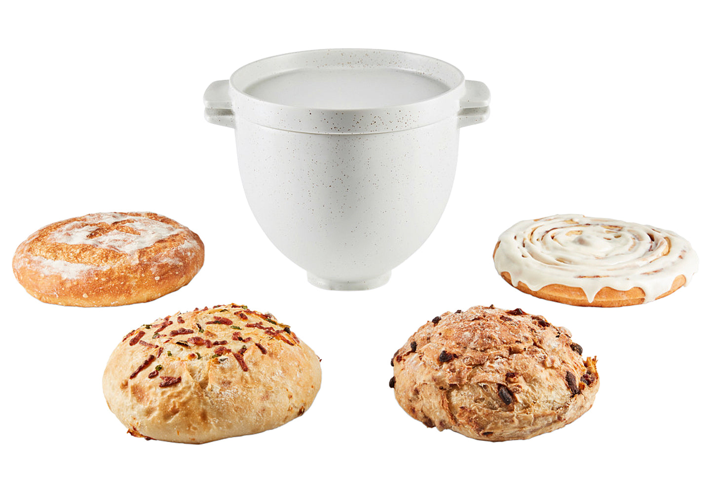 KITCHENAID Brotbackrührschüssel 4,7l weiss