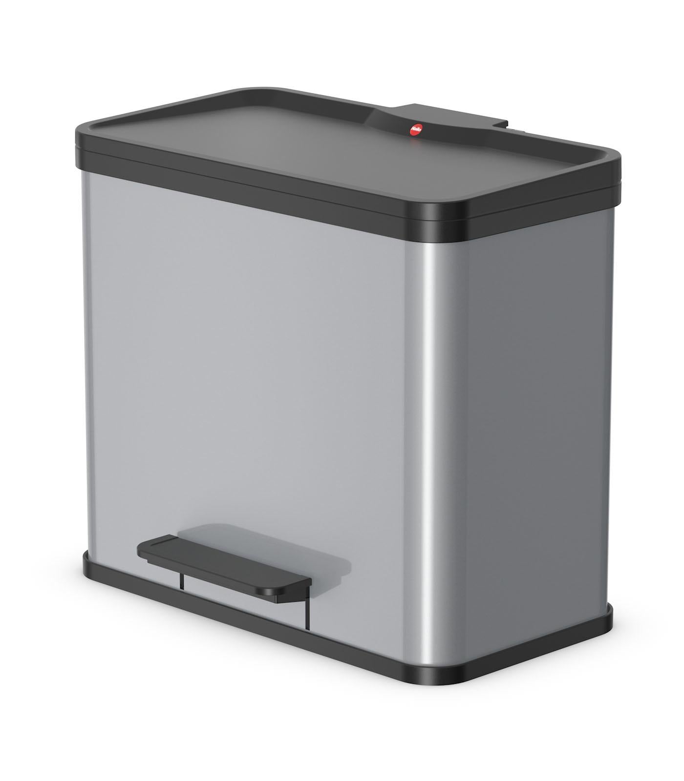 Tret-Abfalltrenner Öko Duo Plus L 17l+9l silber