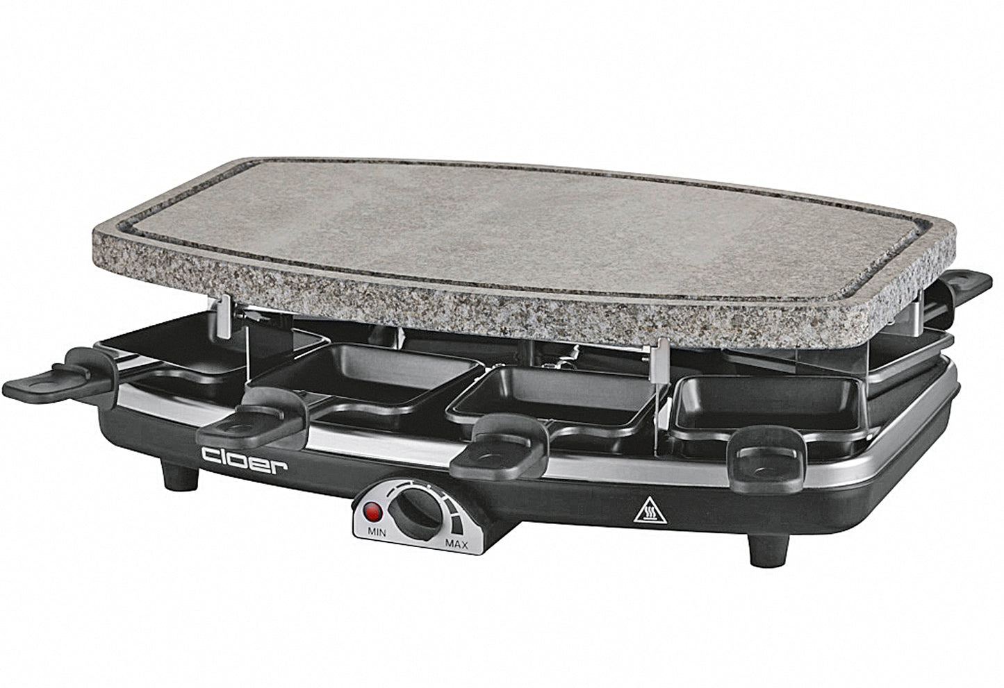 Raclette 6430 mit Naturstein 1100Watt schwarz