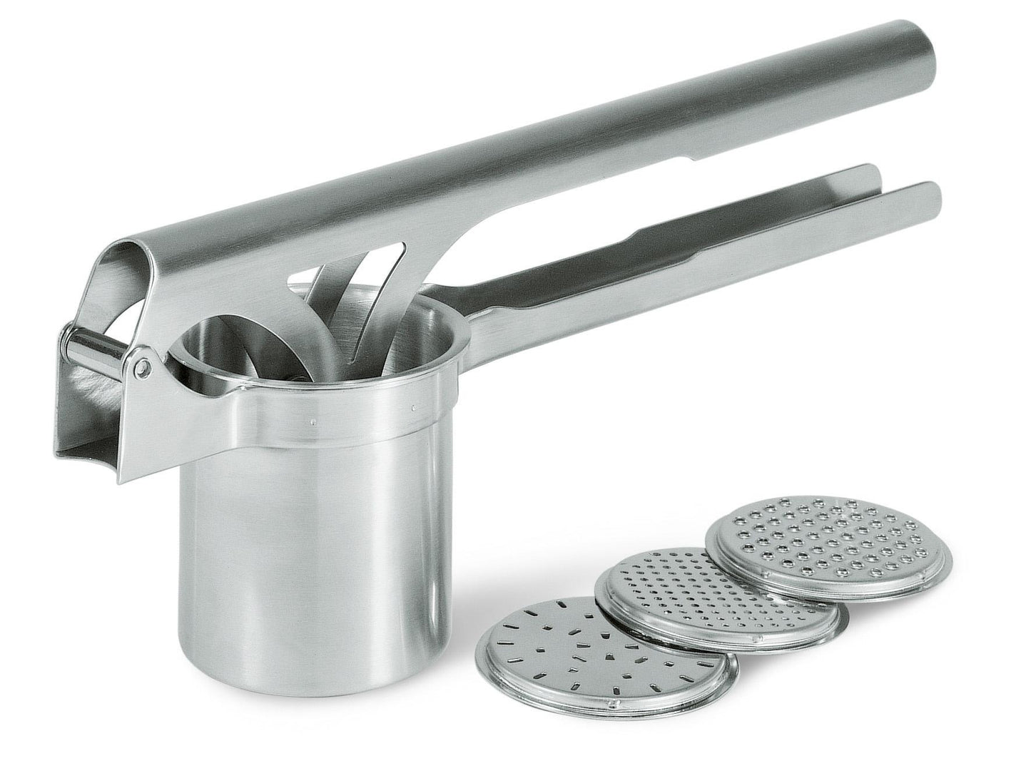 Kartoffel-/Spätzlepresse TriStar mit 3 Scheiben 35x9x13,4cm
