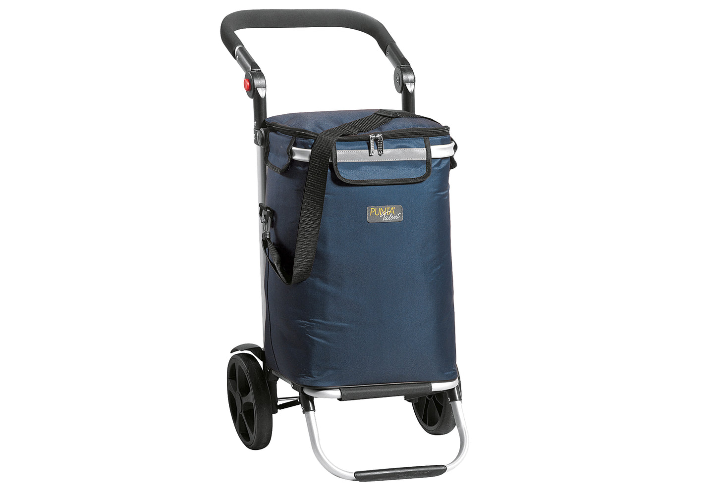 Einkaufstrolley mit Kühlfach 45l 46x95x36cm marineblau