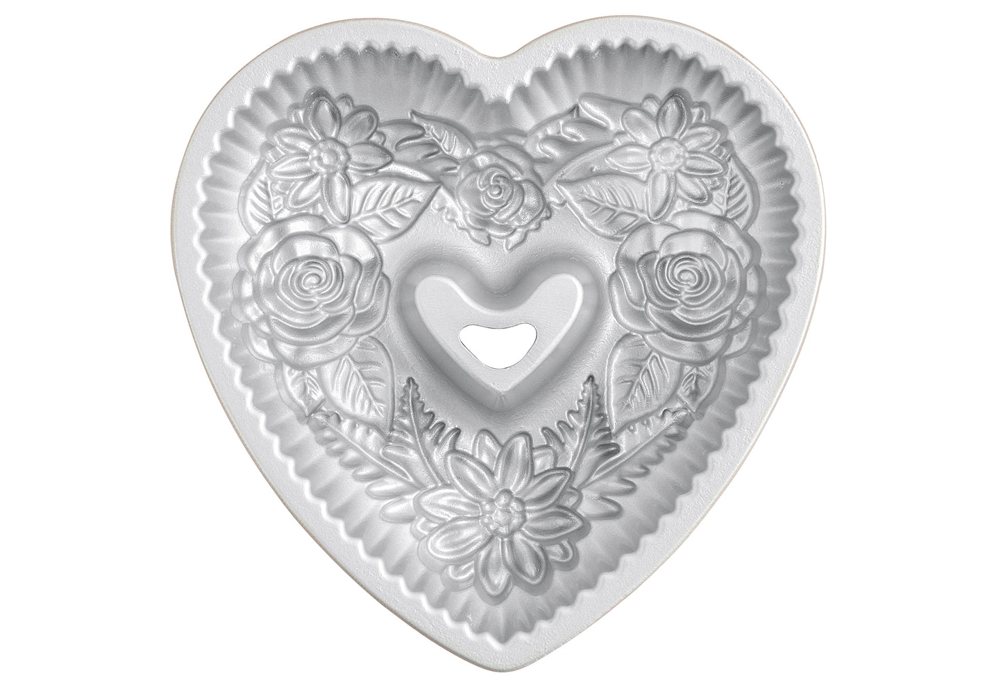 Motivbackform Floral Heart Bundt Pan