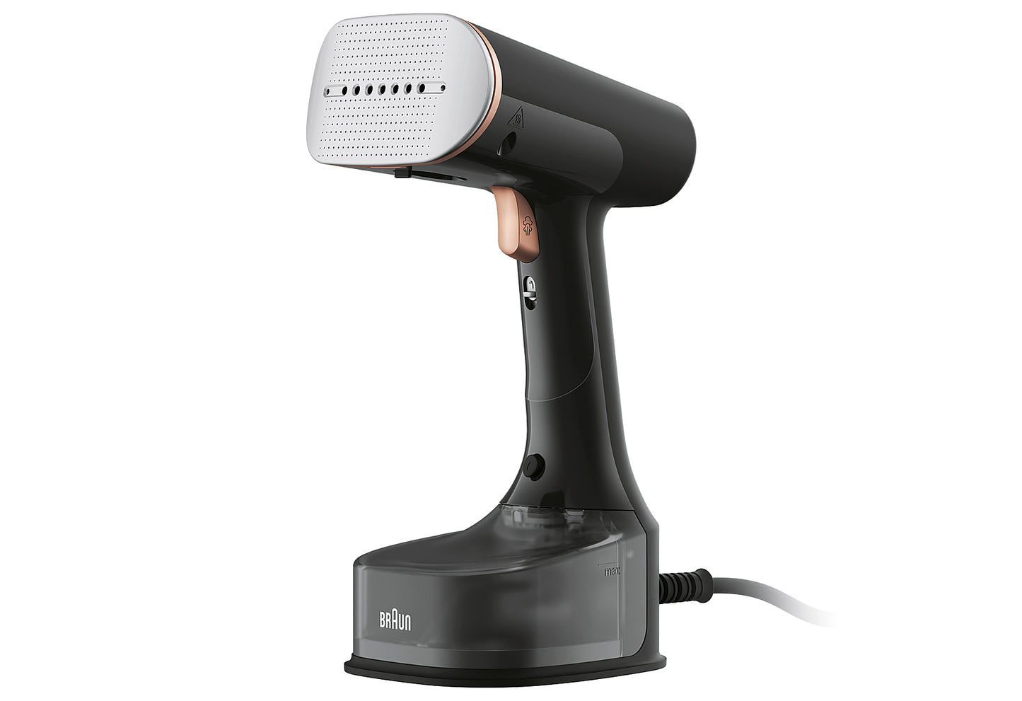 Dampfbügelbürste Quickstyle GS7077BK 1600Watt schwarz/kupfer