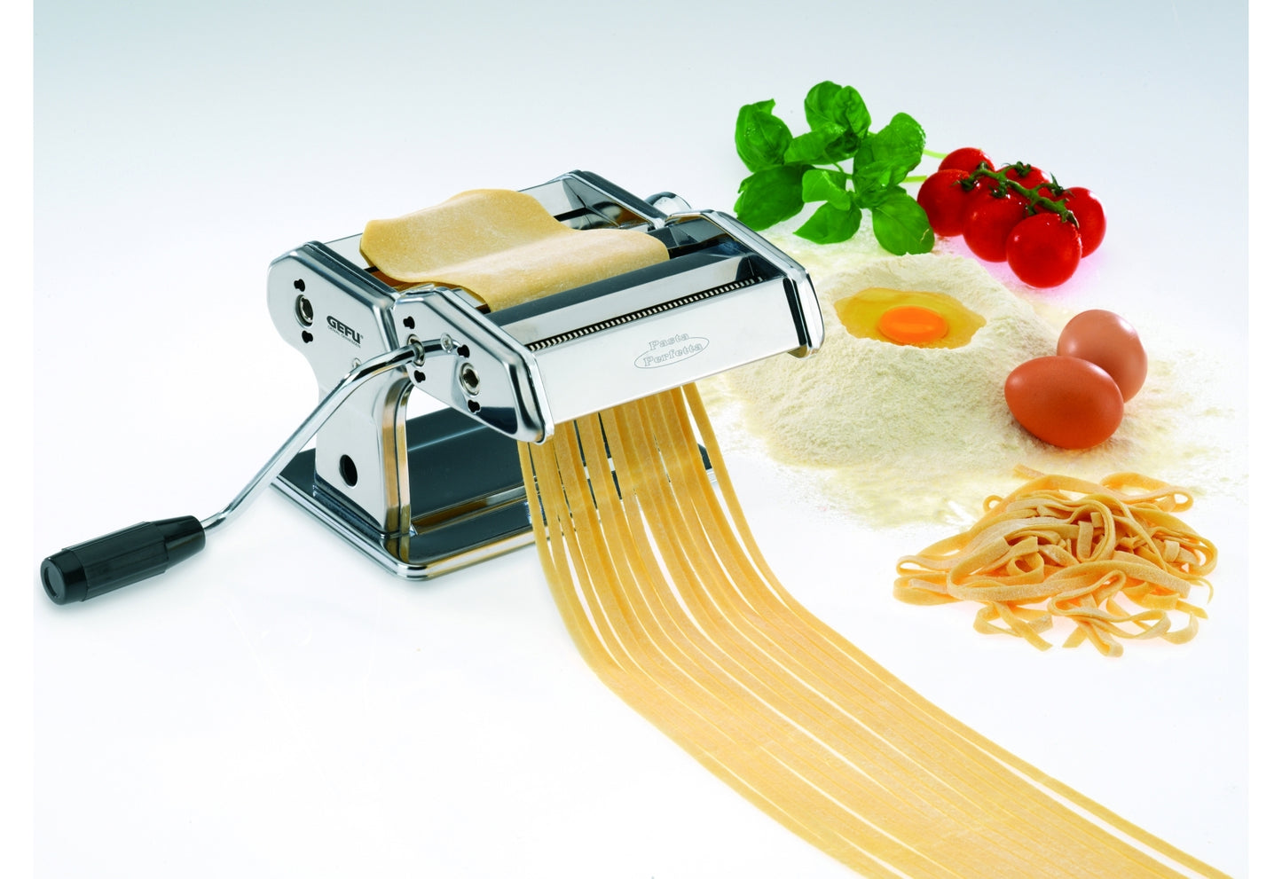 Nudelmaschine Pasta Perfetta Edelstahl verchromt