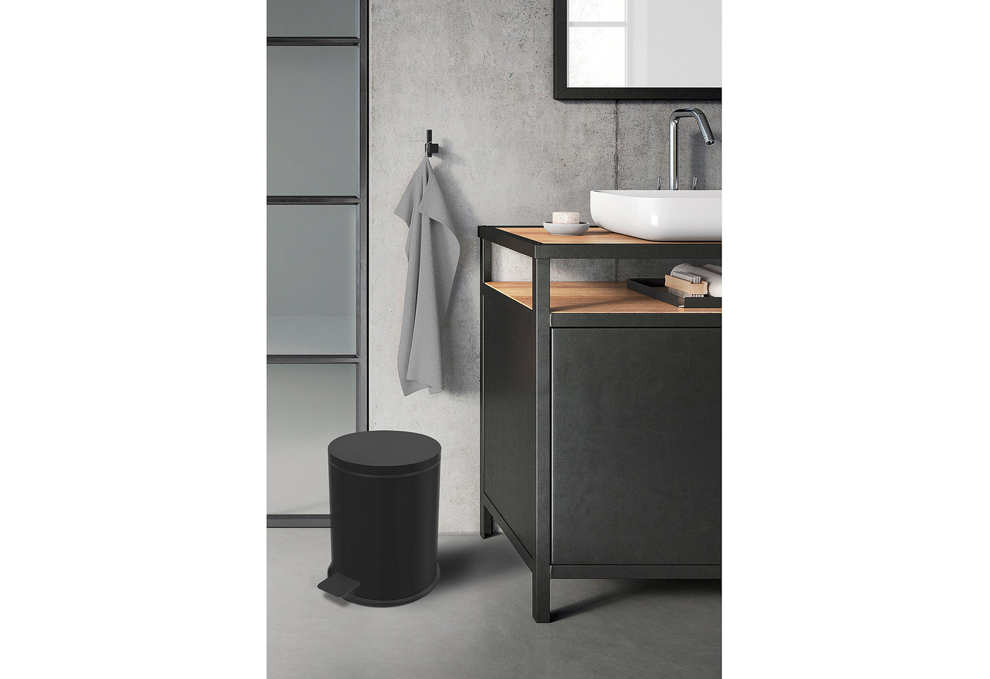 Kosmetik Treteimer Vasca schwarz