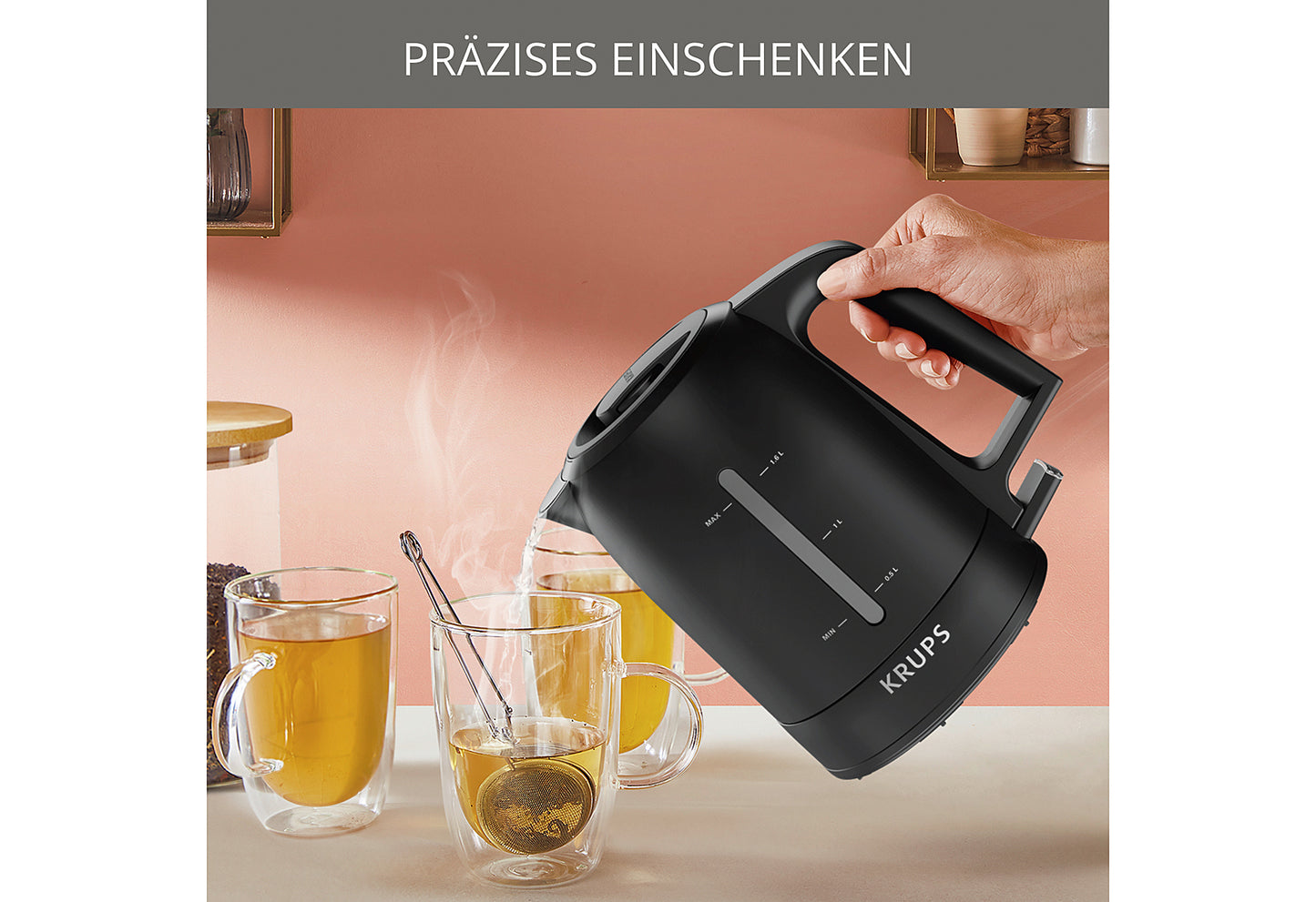 Wasserkocher BW 2448 2200 W schwarz