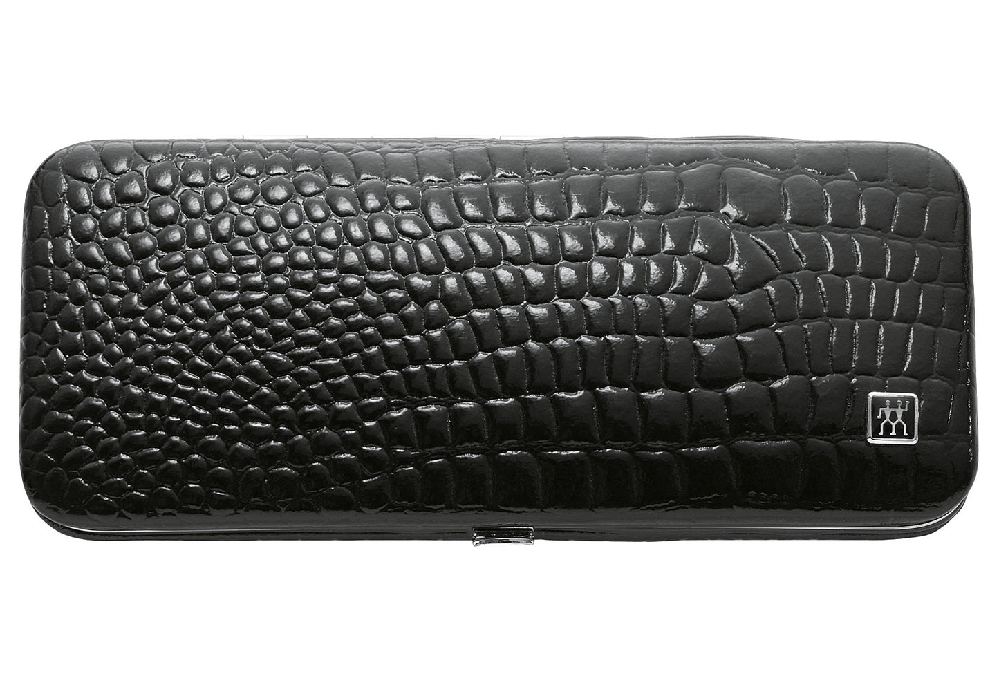Maniküre/Pediküre Etui Kroko Optik schwarz 5teilig