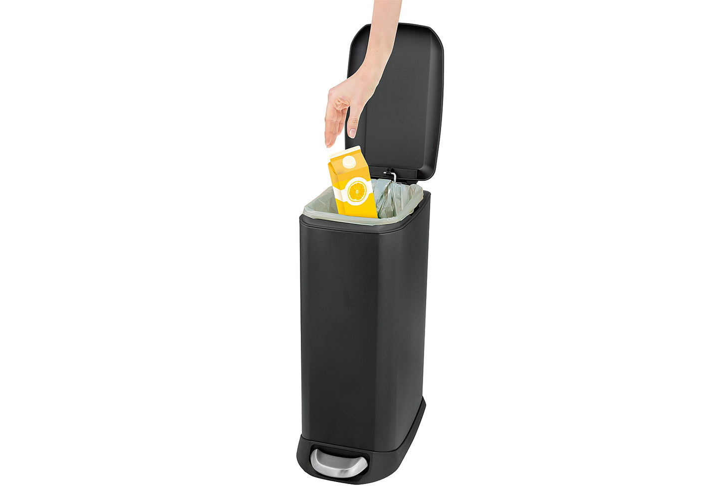 Treteimer Design Easy-Close 12l schwarz