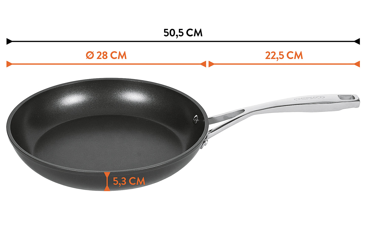 Alu Bratpfanne beschichtet 28cm Advanced Gourmet