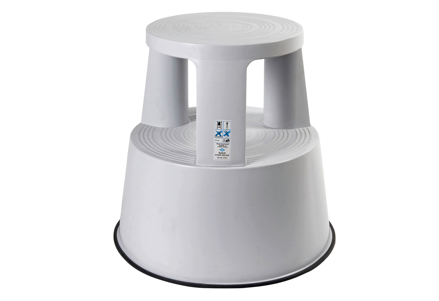Rollhocker Step 43cm Ø29cm lichtgrau