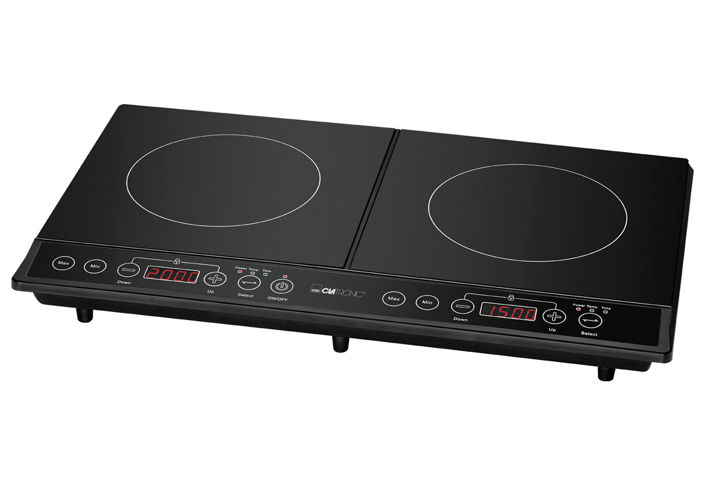 DKI 3609 Doppelinduktionskochplatte 3500Watt schwarz