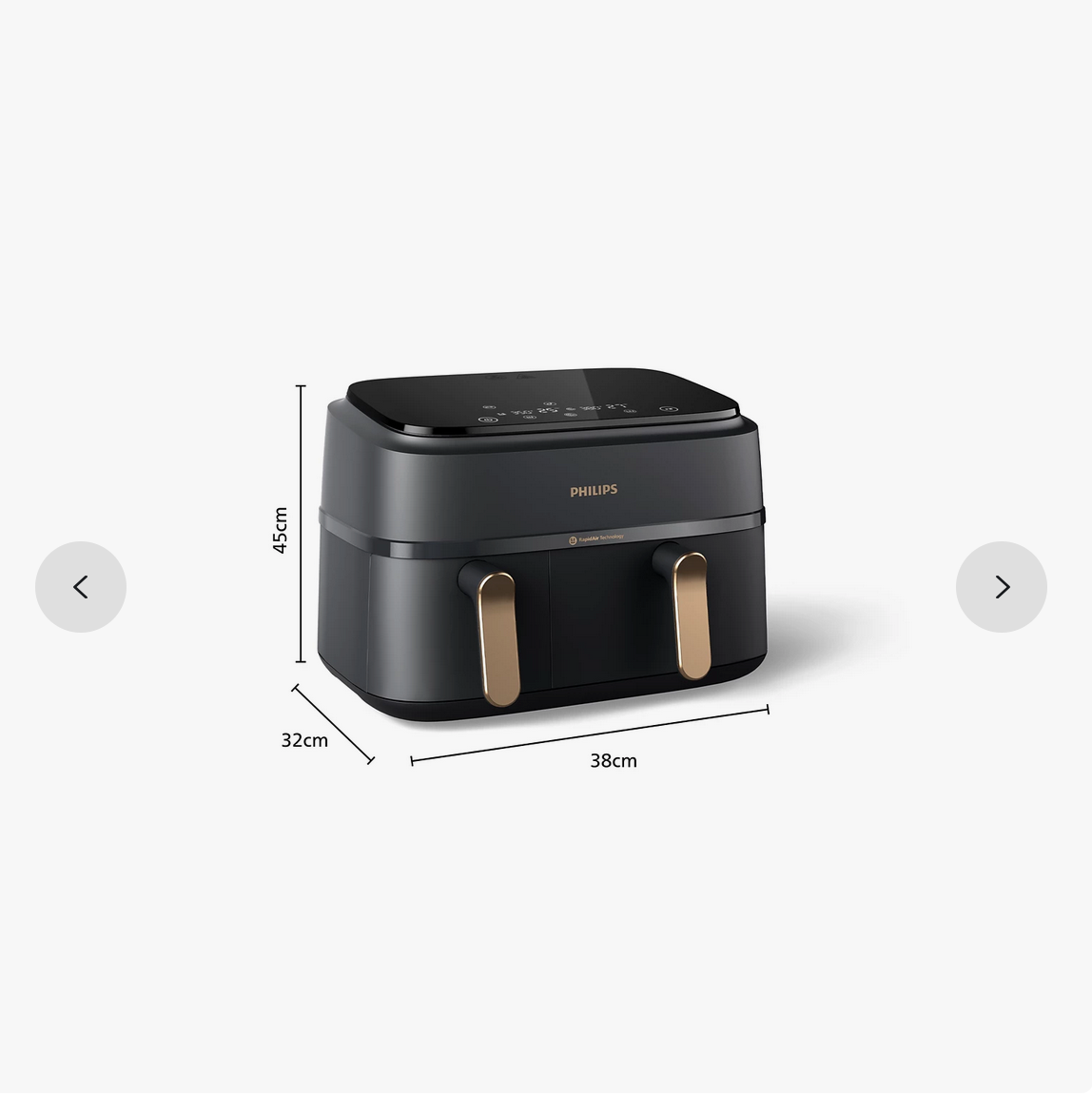 Philips Heißluftfritteuse HD9870/20 Airfryer Premium XXXL