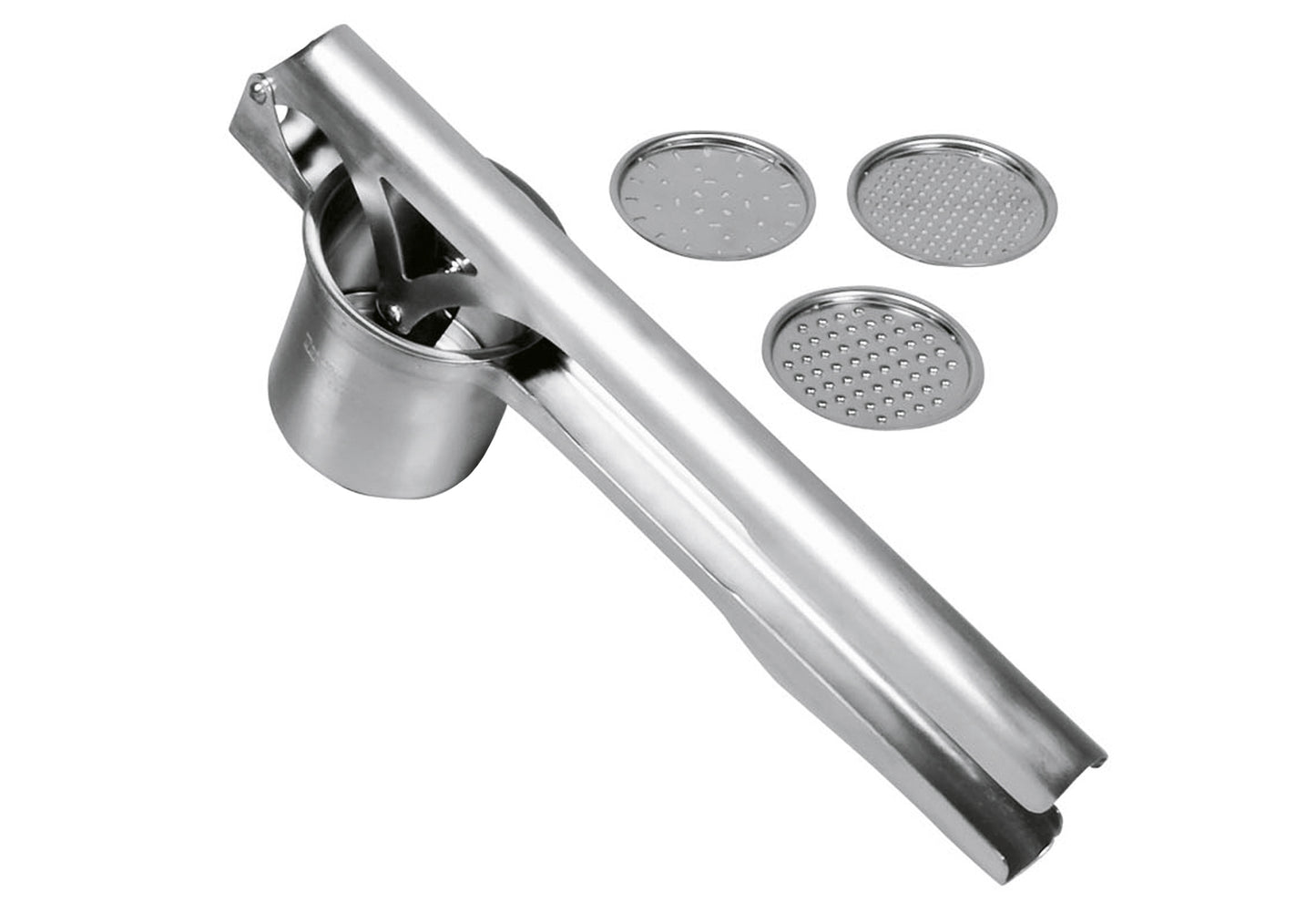 Kartoffel-/Spätzlepresse TriStar mit 3 Scheiben 35x9x13,4cm