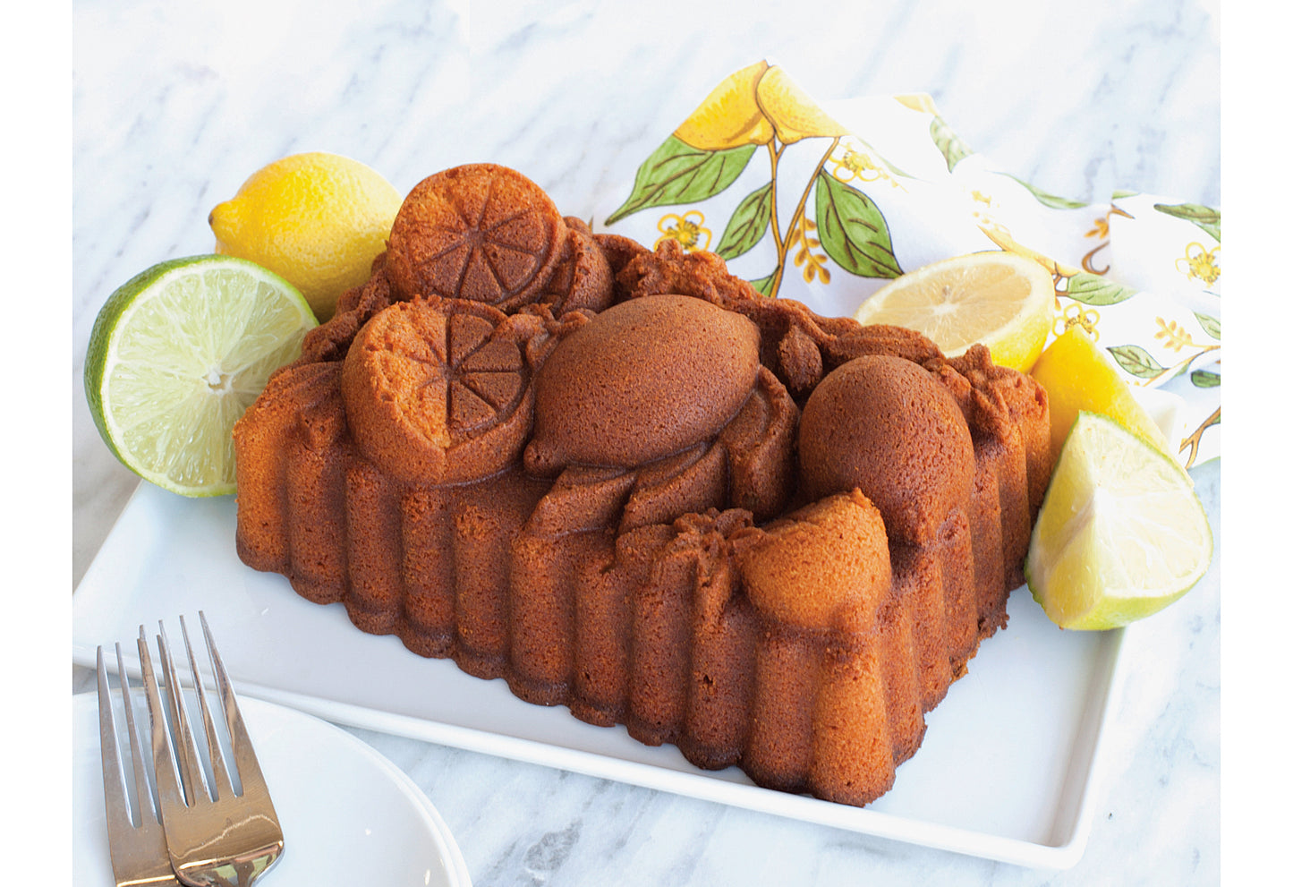 Backform 22x15cm Citrus Blossom Loaf Pan