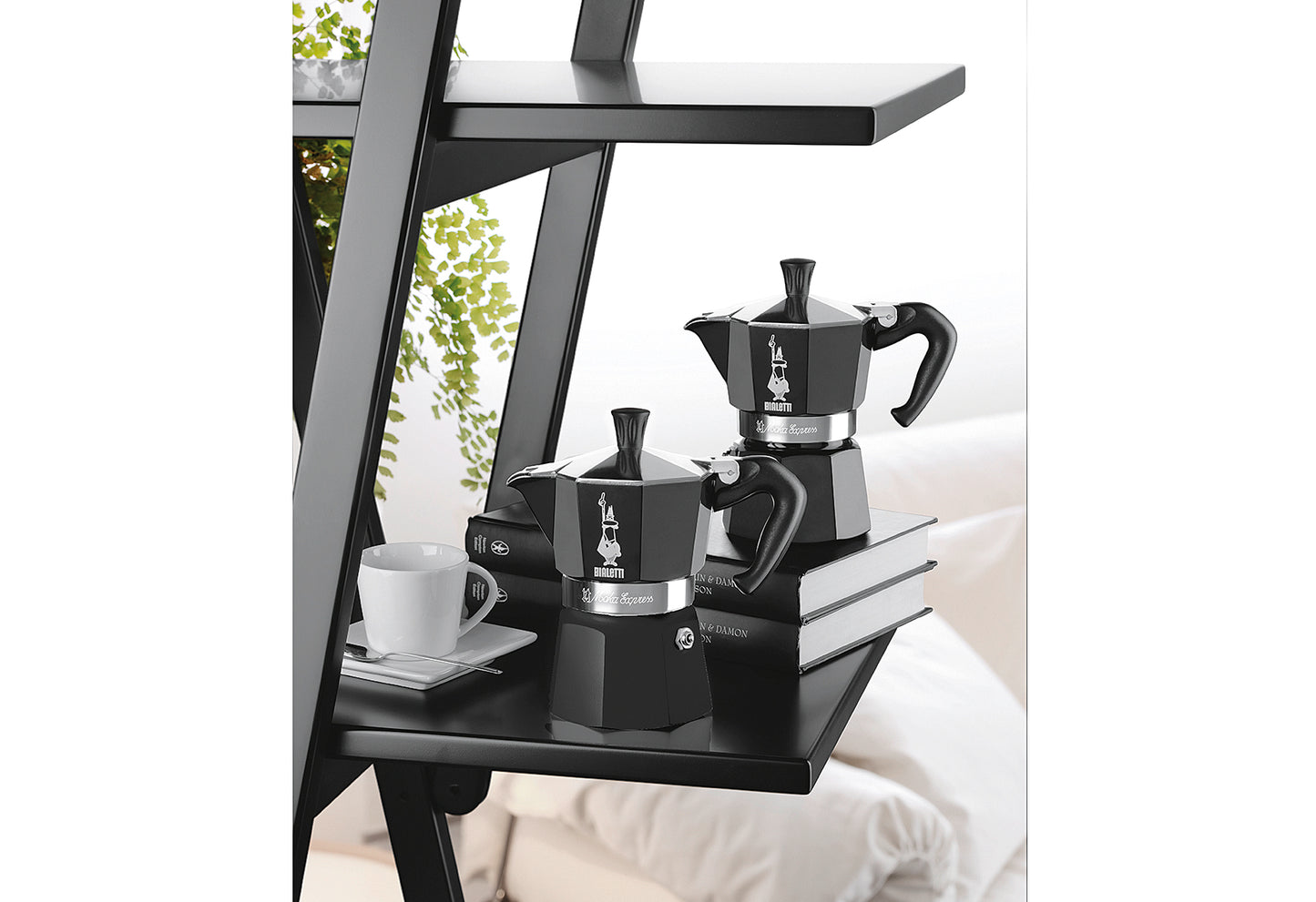 Espressokocher Moka Express Color 6 Tassen schwarz