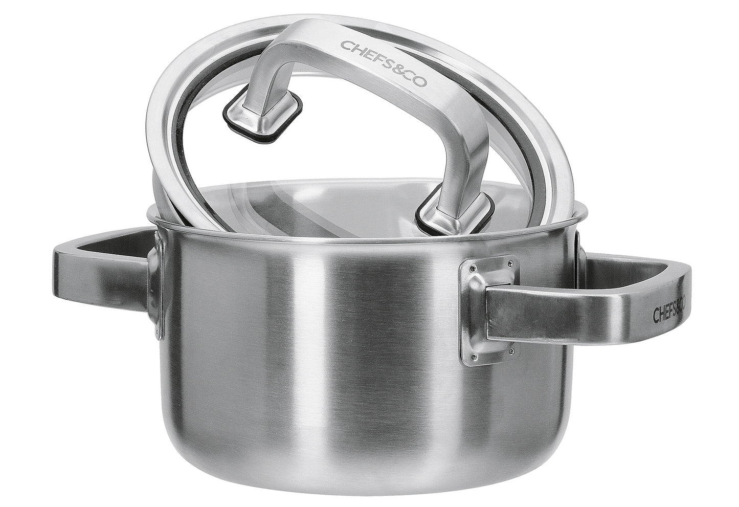 Kochtopf hoch mit Glasdeckel 1,9l 16cm Excellence Gourmet