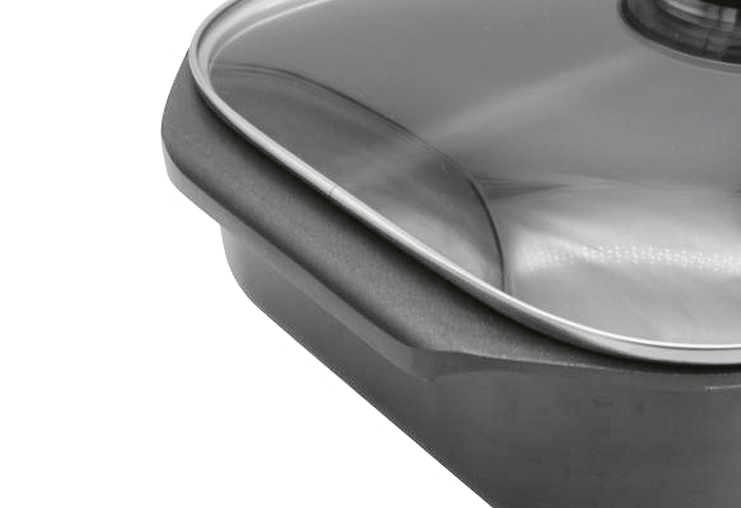 Aromabräter mit Glasdeckel Delta 34,5x24x9cm 5,5l
