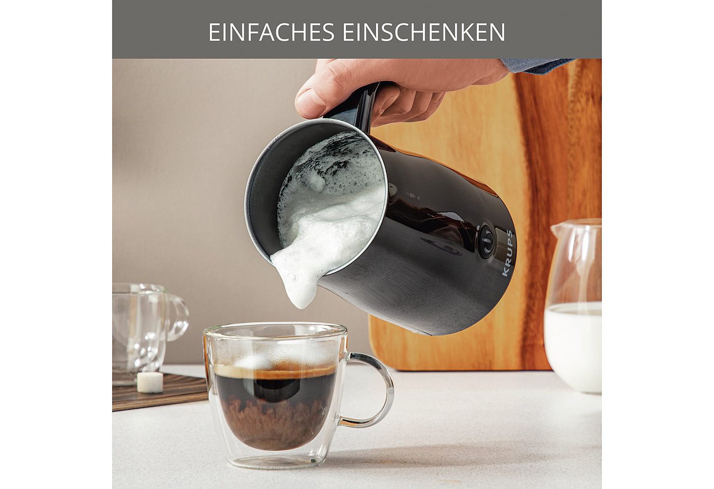 Milchaufschäumer XL 1008 500W schwarz