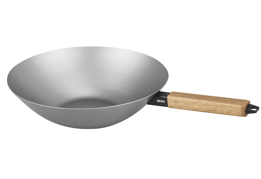 Wok Nomad Stahl + Akazienholz Ø31cm