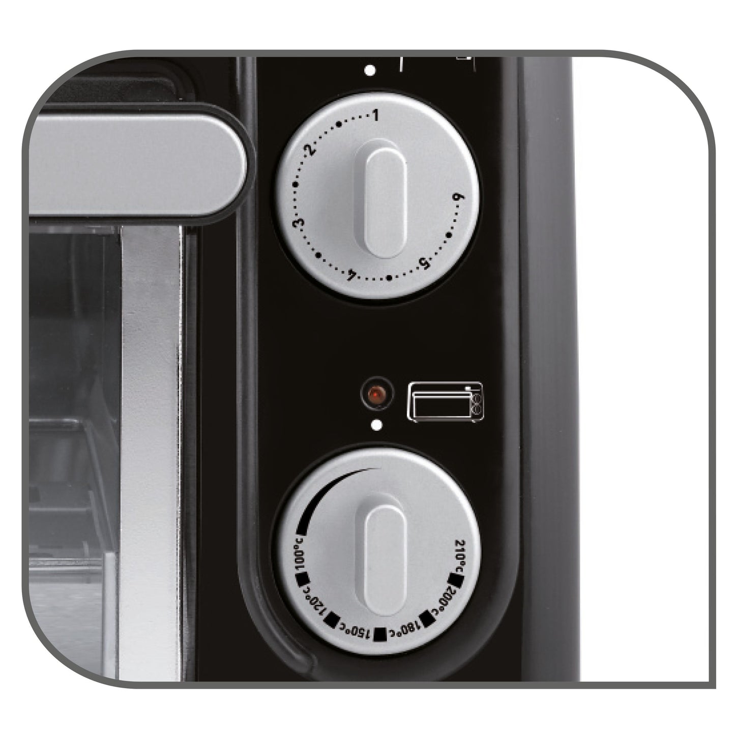 TL6008 2in1 Toaster und Miniofen  1300W schwarz/Alu matt