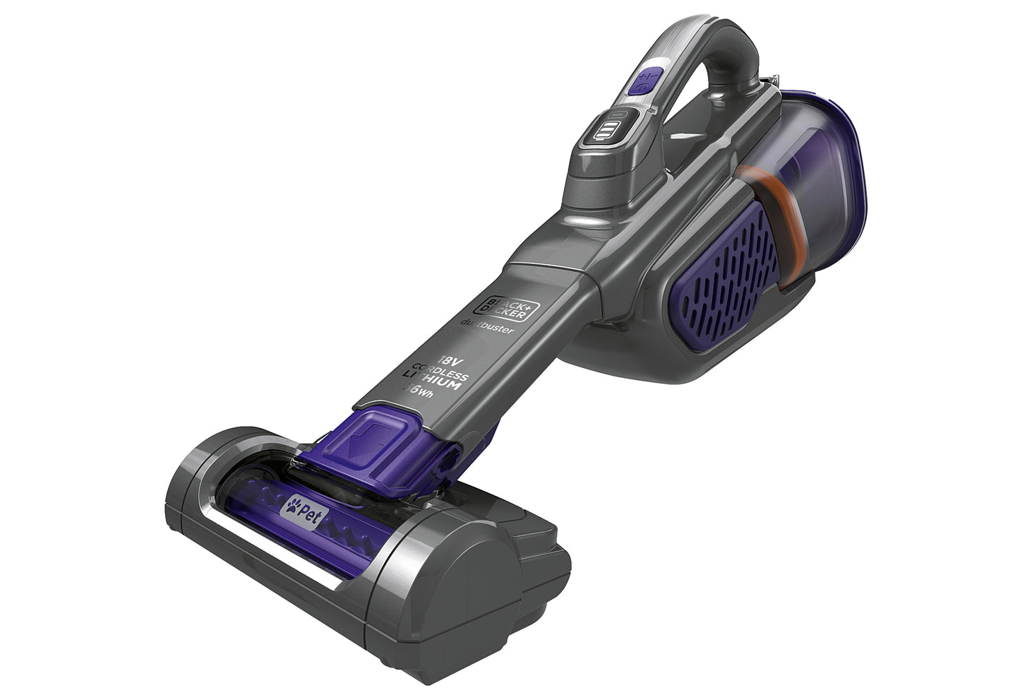 BHHV520BFP Akkusauger 18 Volt Tierhaarbürste