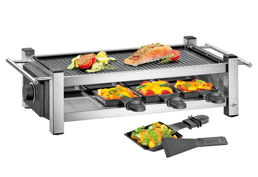 Raclette Taste8 Grillplatte wendbar 8 Pfännchen