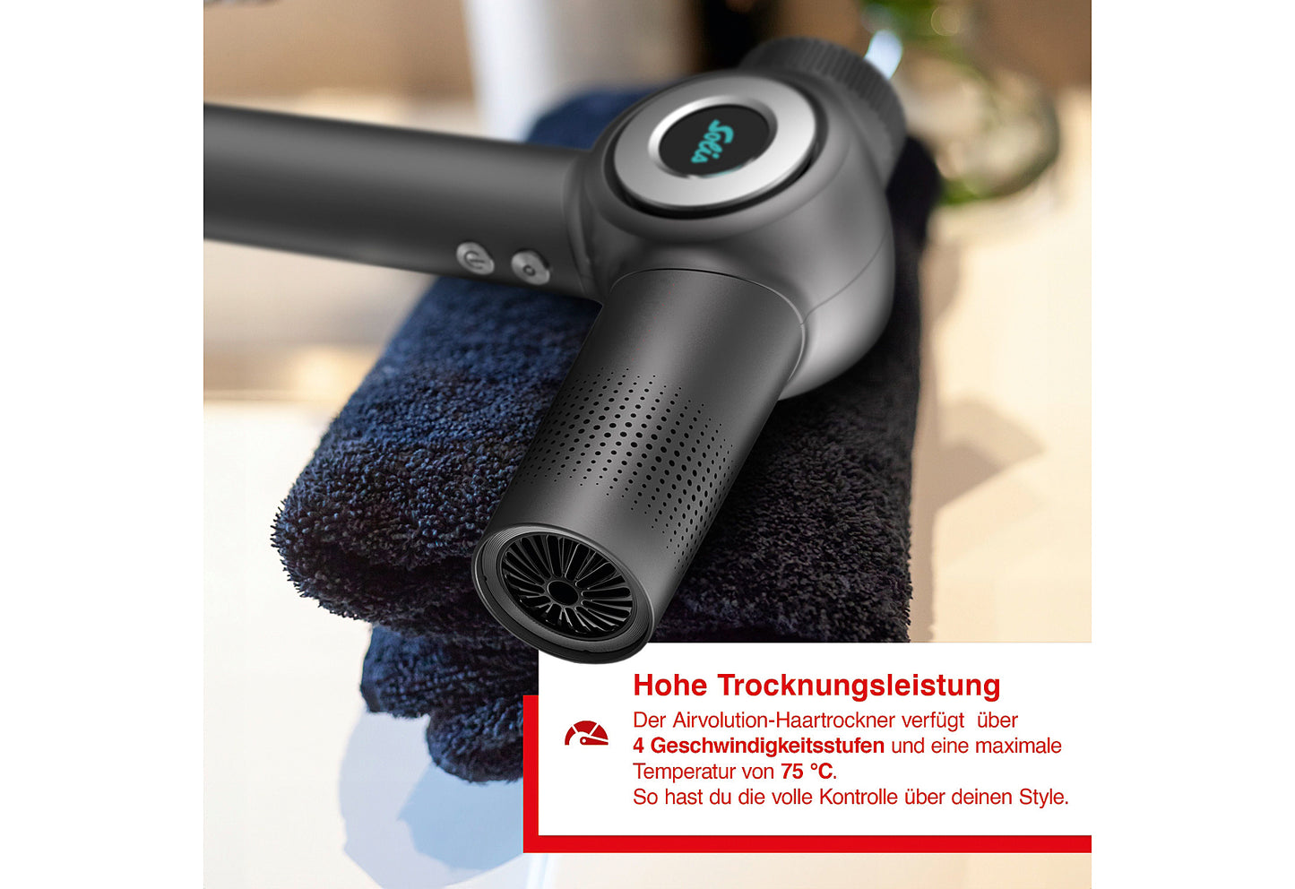 Haartrockner AirVolution  1600W Type 3804  schwarz