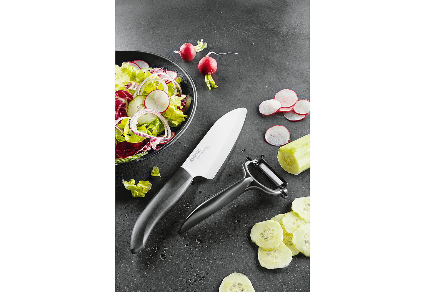 GEN Keramik-Santokumesser 14cm