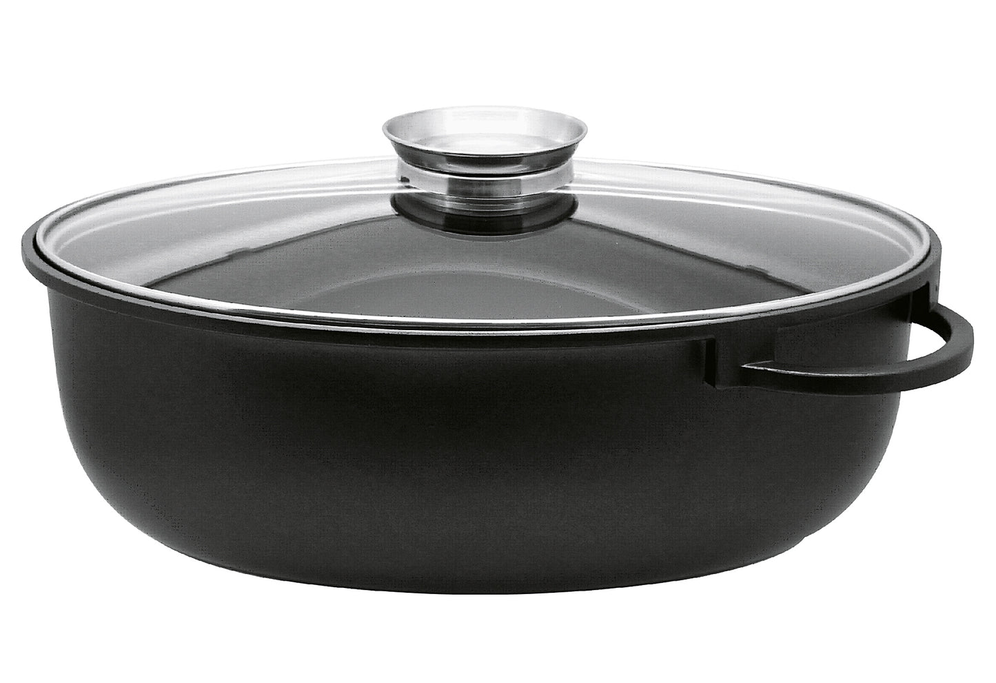 Alucast Bräter oval Elodur Select schwarz matt