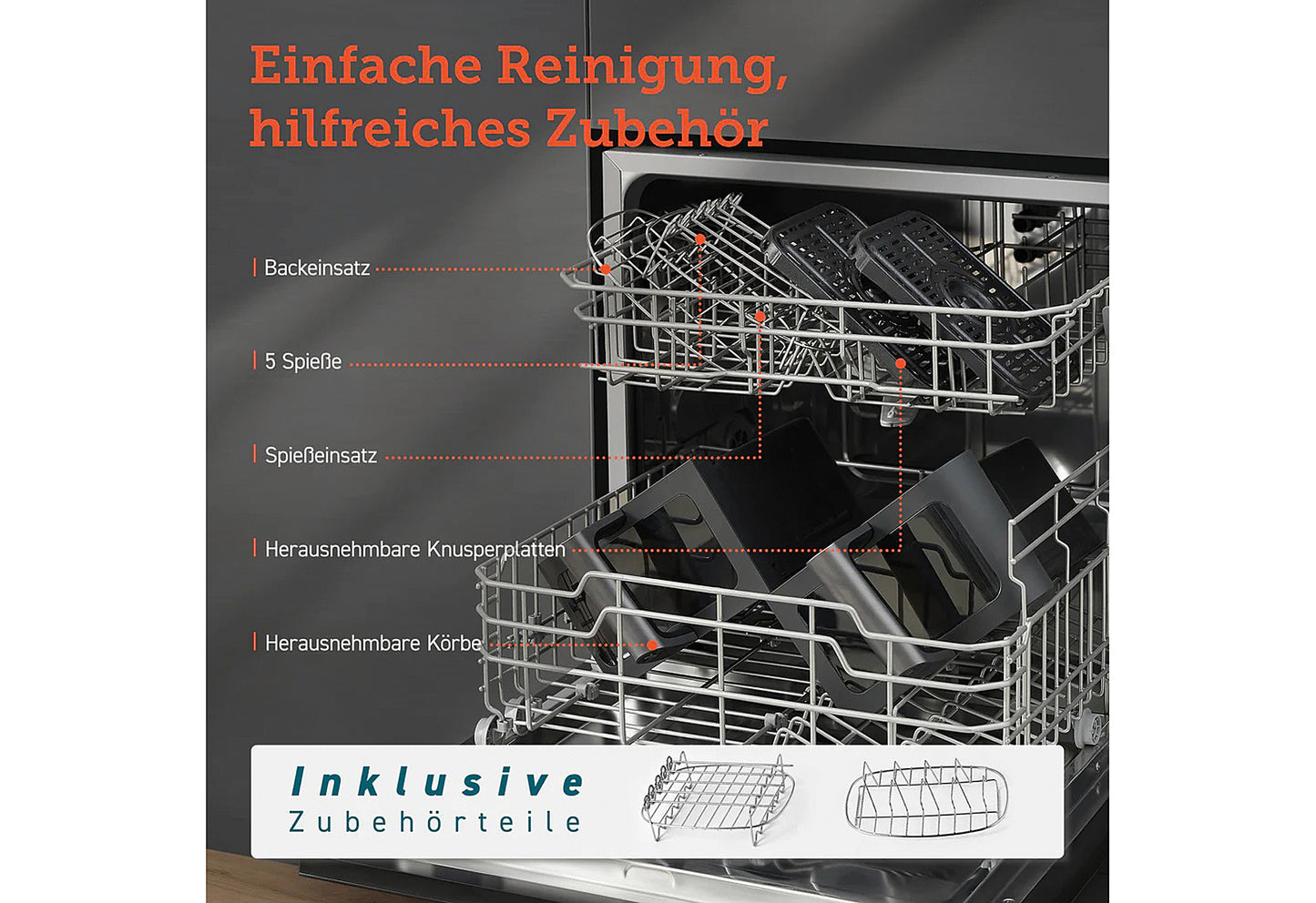 Heißluftfritteuse Dual Basket CAF-R901-AEU 8,5l schwarz