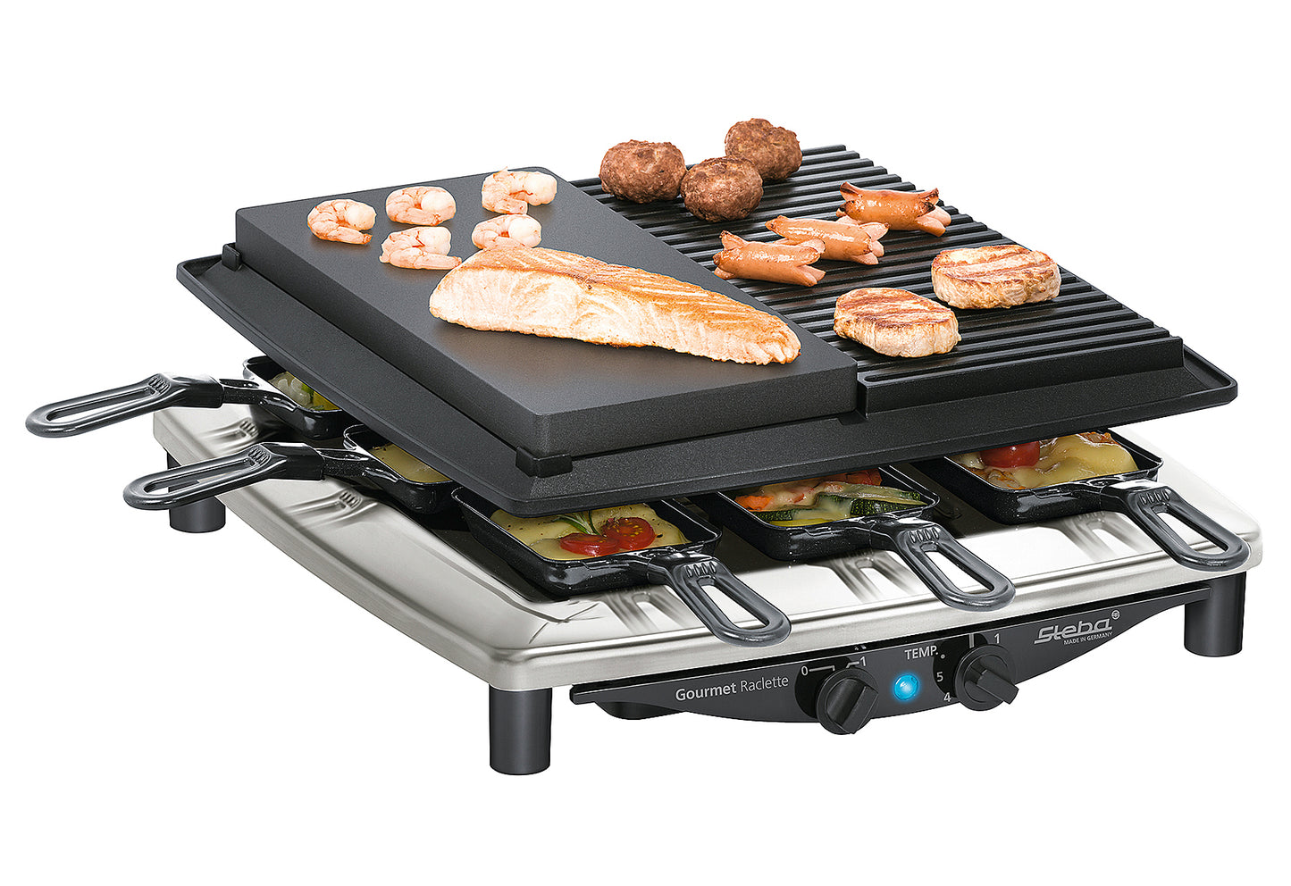 Raclette RC 4 plus deluxe chrom