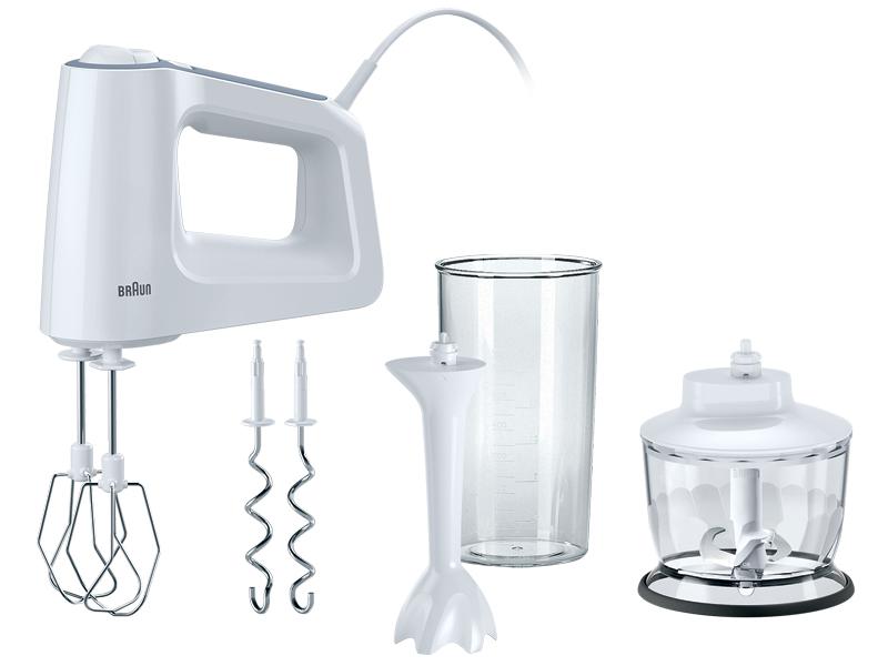 Handmixer HM 3135 Mixfuß Zerkleinerer 500 W weiß
