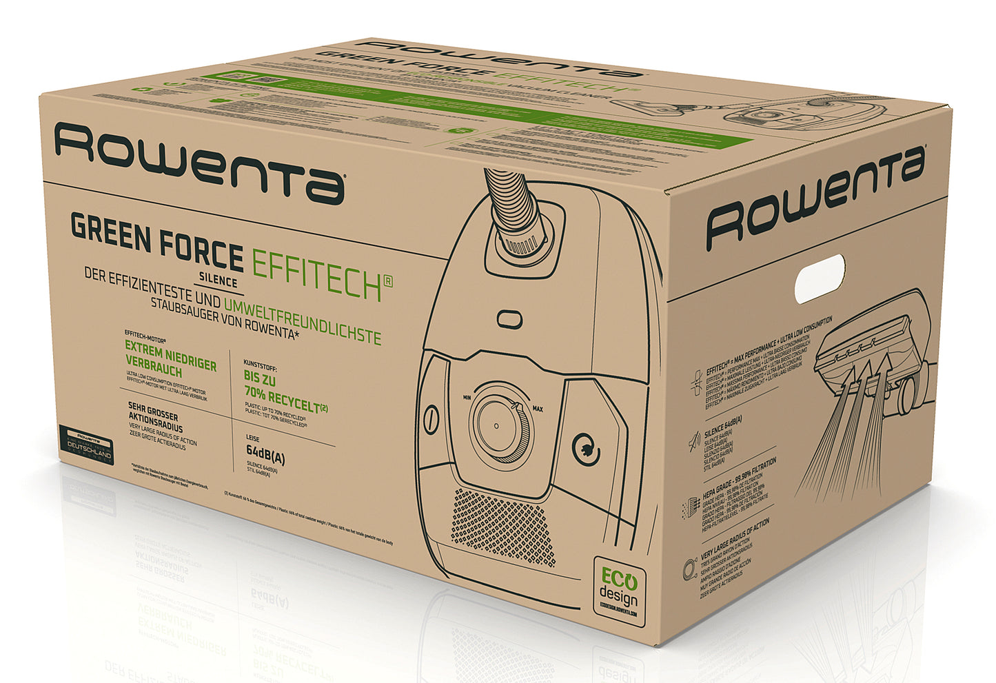 Bodenstaubsauger Green Force Effitech Total Clean RO6189