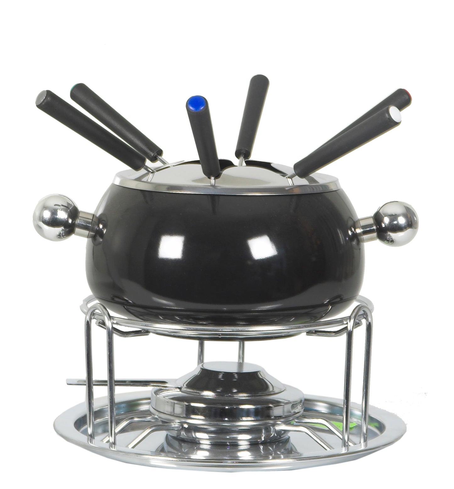 Fondue-Set Noir für Gemüse und Fleisch Ø14cm schwarz