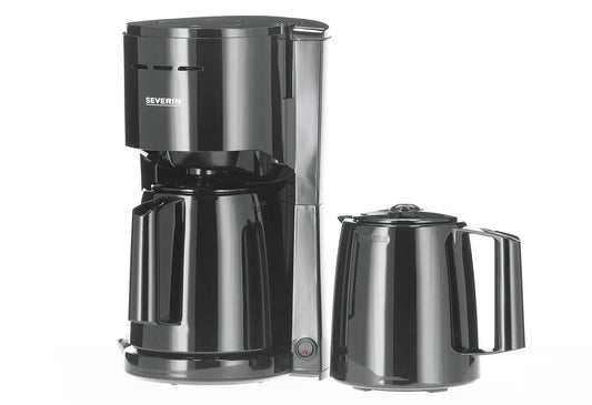 Filterkaffeemaschine KA9307 1000W 8 Tassen mit 2 Thermokannen schwarz