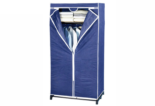 Kleiderschrank Air mit Ablage Vlies/Kunststoff 50x75x160cm blau