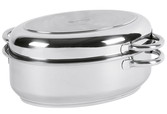 Multibräter oval 9 l Ø38cm Edelstahl