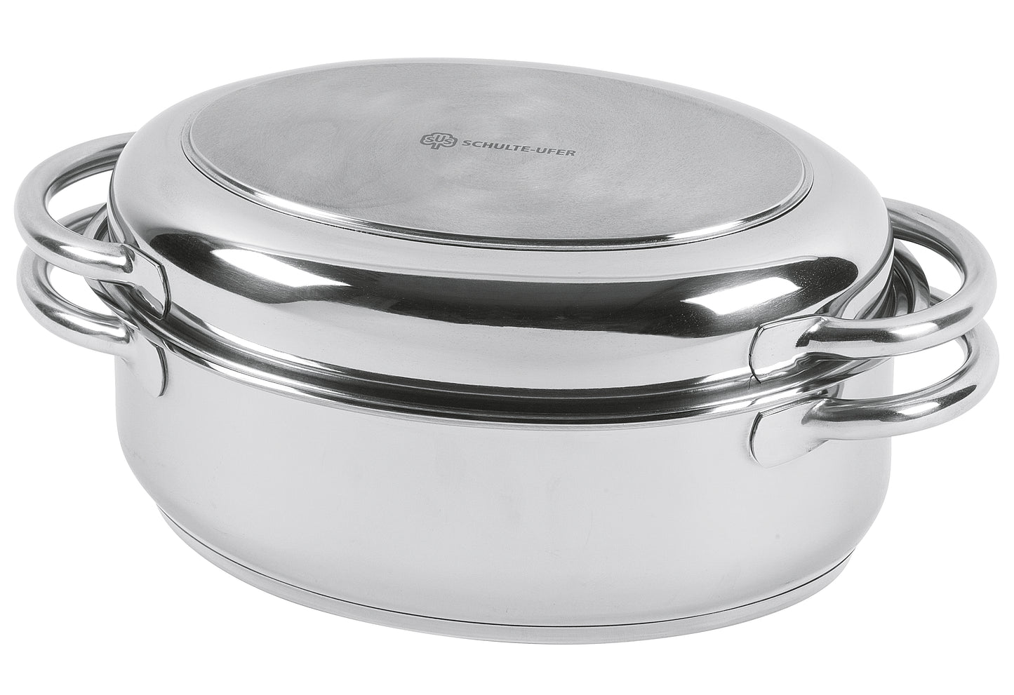 Multibräter oval 4,5 l Ø30cm Edelstahl