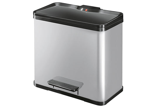 Tret-Abfalltrenner Öko Duo Plus L 17l+9l silber