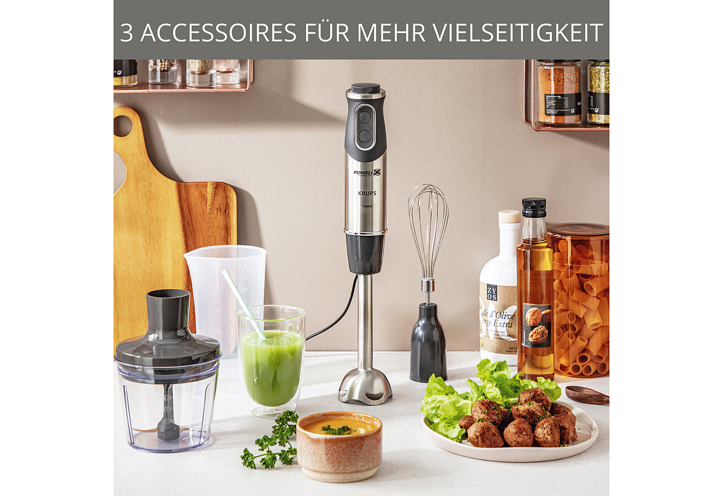 Stabmixer HZ6568 Edelstahl