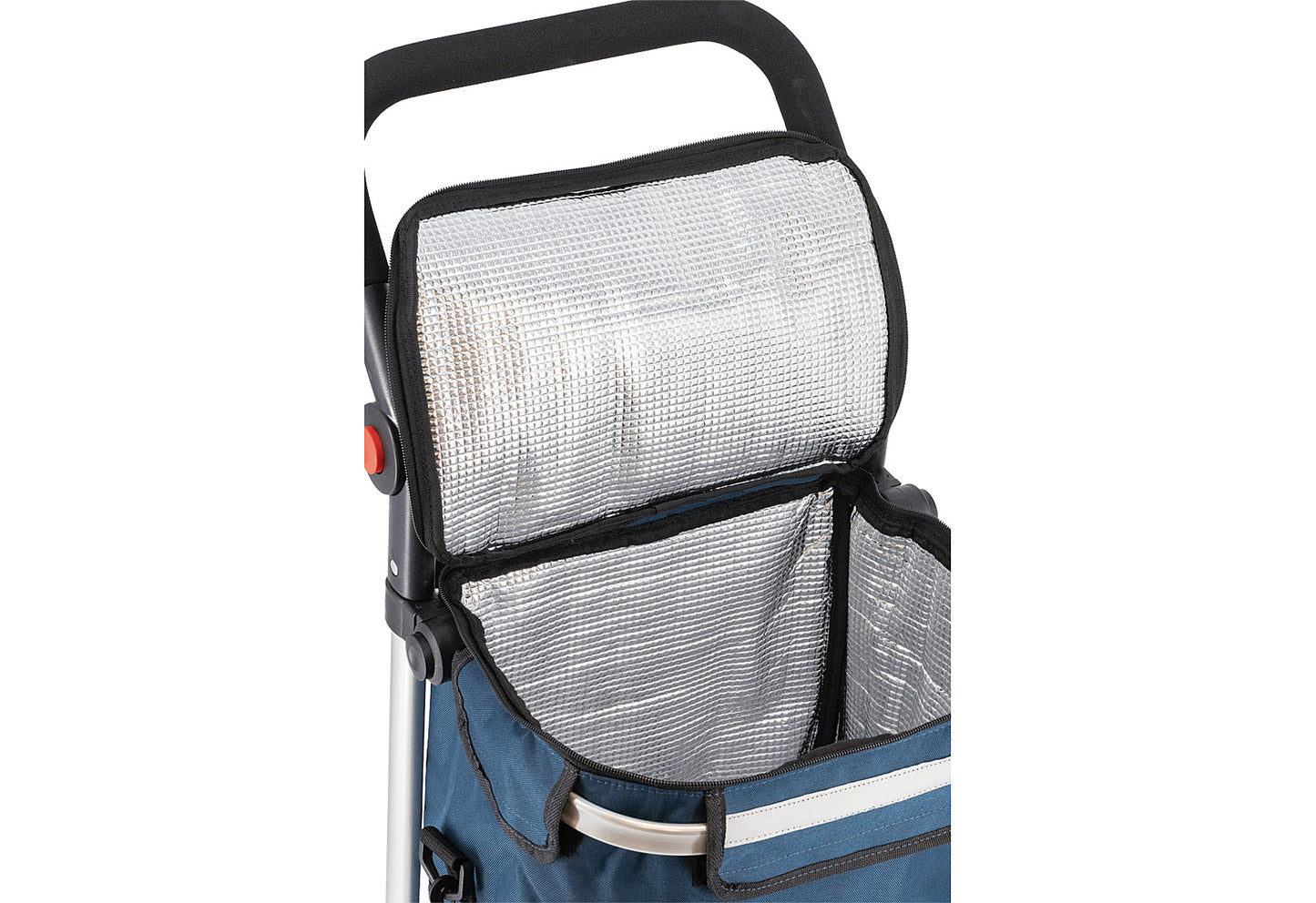 Einkaufstrolley mit Kühlfach 45l 46x95x36cm marineblau