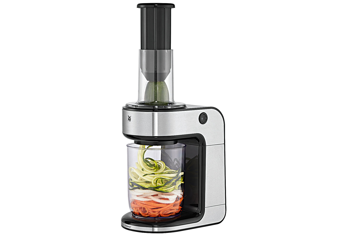 Spiralschneider Kult X Auffangbehälter (1,25 l) 80 Watt Cromargan matt