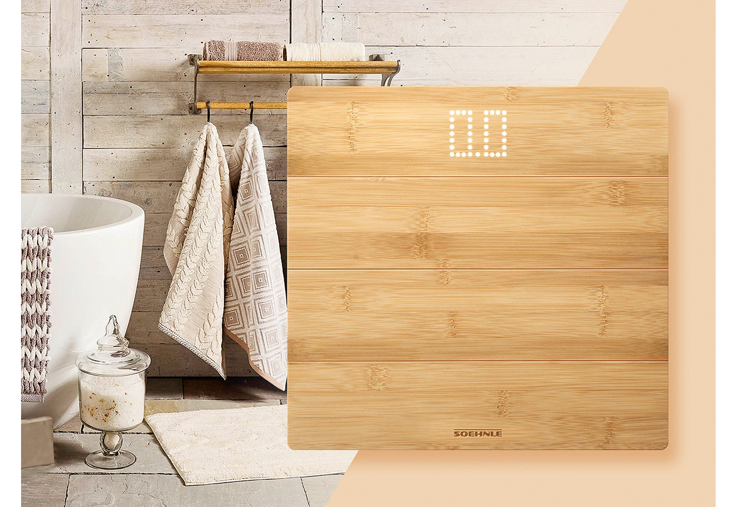 Personenwaage Style Sense Bamboo Magic digital