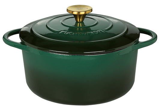 Bratentopf Provence rund 24cm racing green