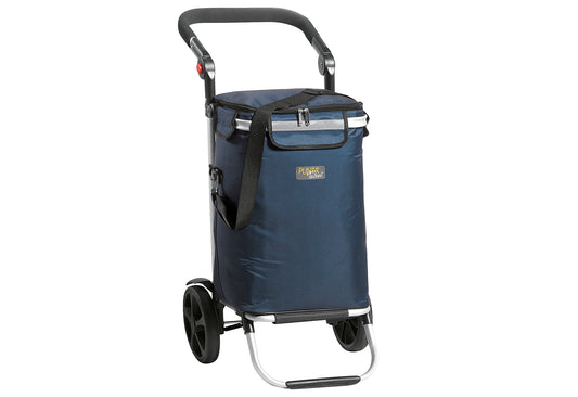 Einkaufstrolley mit Kühlfach 45l 46x95x36cm marineblau